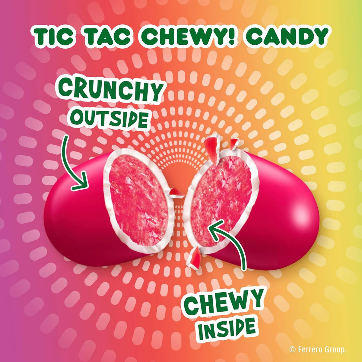 Tic Tac Chewy! Fruit Adventure Candy – Portable Fruity Chews for Camping, Hiking, and Picnics, 7 oz
