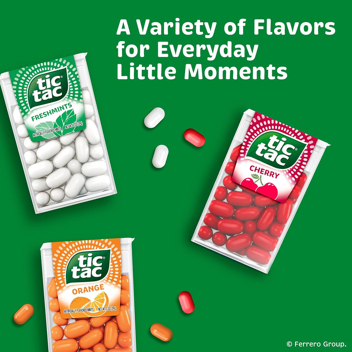 Tic Tac Variety Pack Mega Box – Housewarming Gift for Coworkers, Assorted Cherry Freshmint and Orange Mints