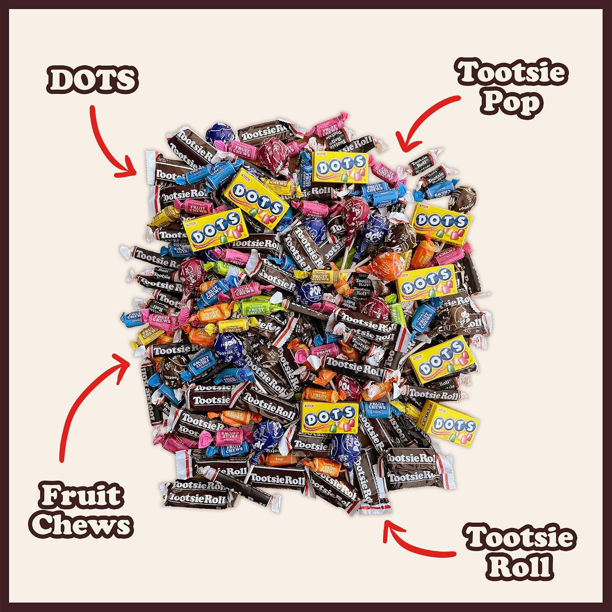 Tootsie Roll Child's Play Halloween & Birthday Candy 5lb – Resealable Bulk Bag for Playroom and Classroom