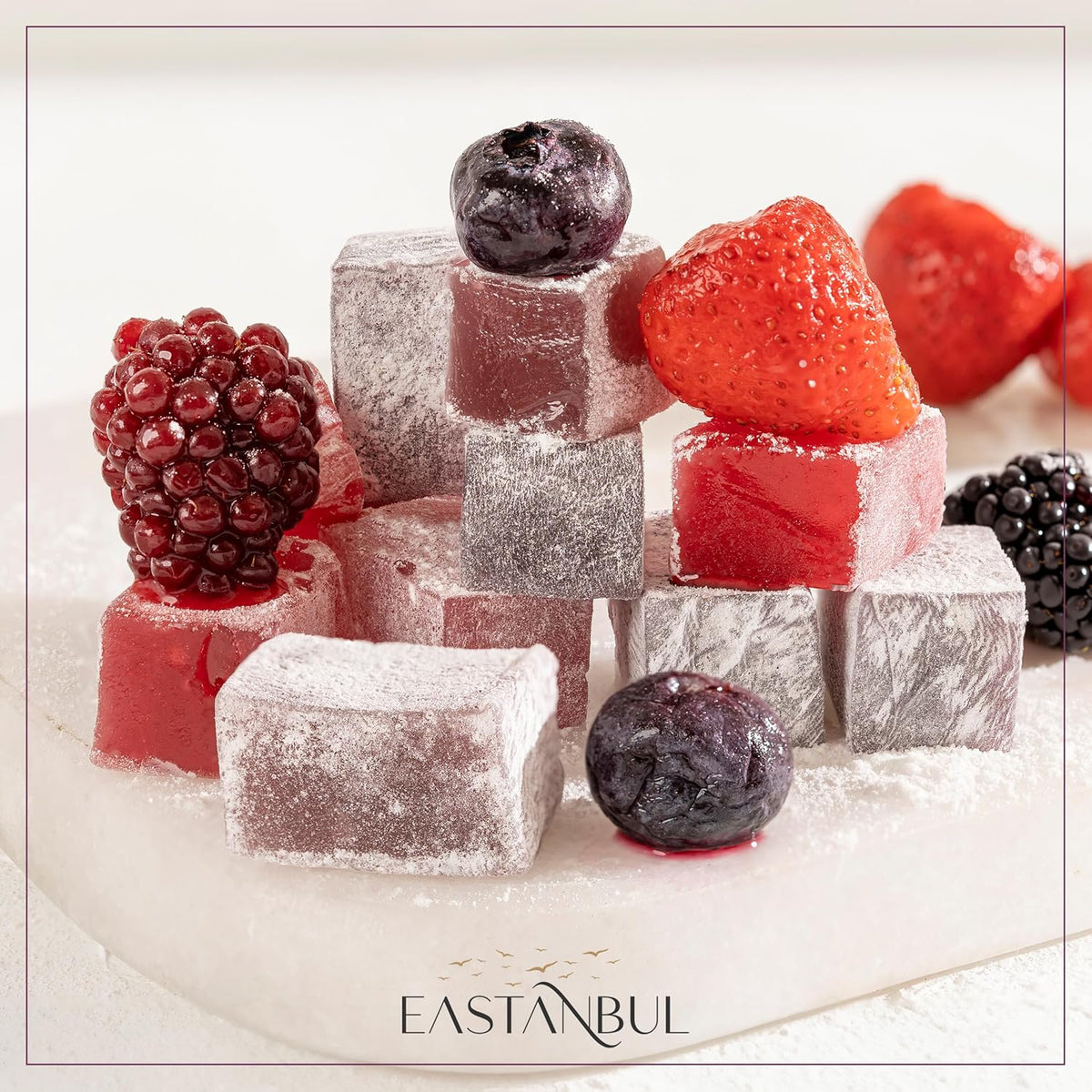traditional two-person starch-stirring method for consistent, crystal-free lokum texture