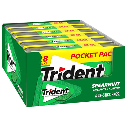 Trident Spearmint Sugar-Free Gum – Class Reward and Teacher Prize for Classroom Goodie Bag Prep