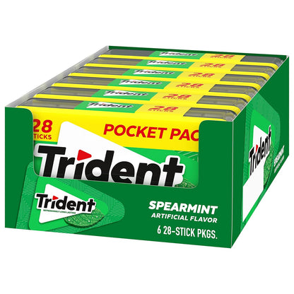 Trident Spearmint Sugar-Free Gum – Class Reward and Teacher Prize for Classroom Goodie Bag Prep