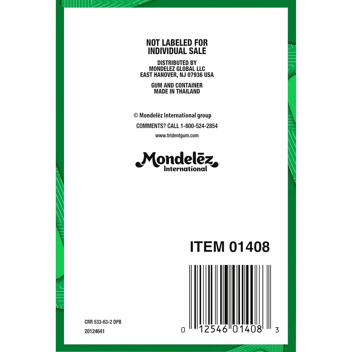 Trident Spearmint Sugar-Free Gum – Class Reward and Teacher Prize for Classroom Goodie Bag Prep