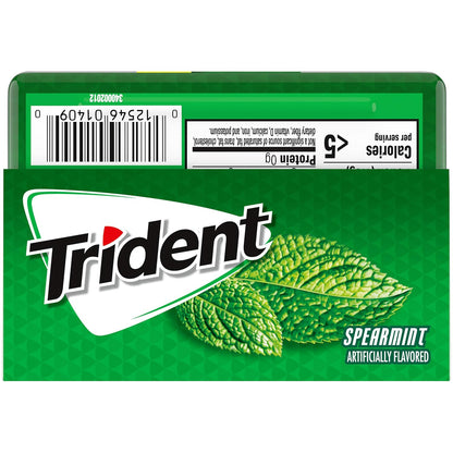 Trident Spearmint Sugar-Free Gum – Class Reward and Teacher Prize for Classroom Goodie Bag Prep