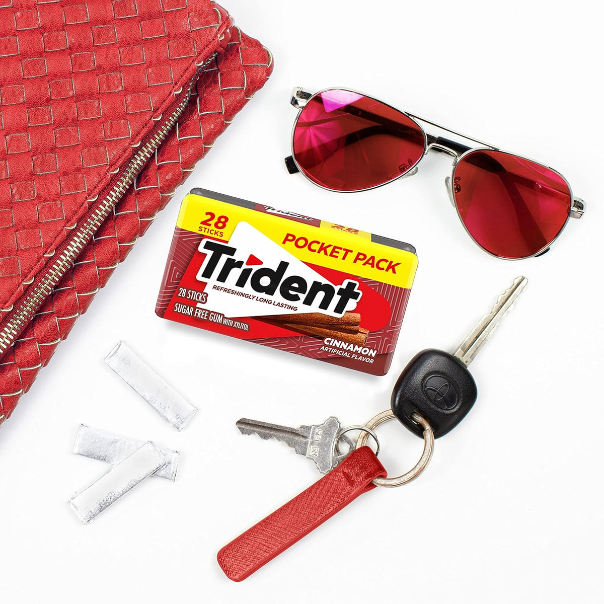 Trident Spearmint Xylitol Gum – Locker and Bookbag Pack for After-School Activities and Sports