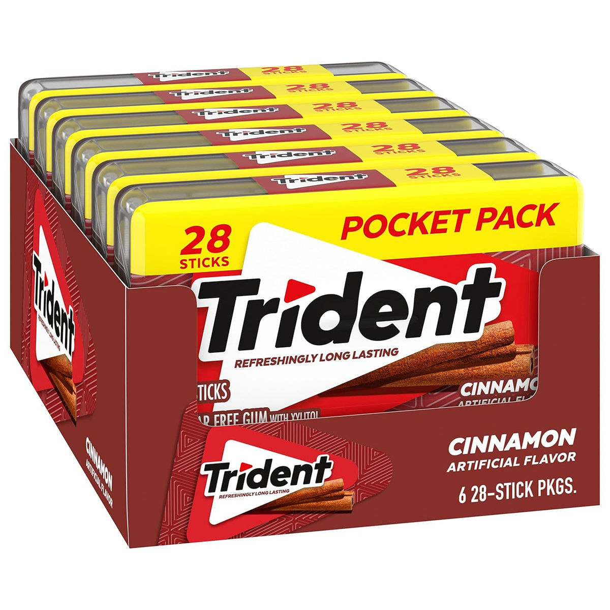Trident Spearmint Xylitol Gum – Locker and Bookbag Pack for After-School Activities and Sports