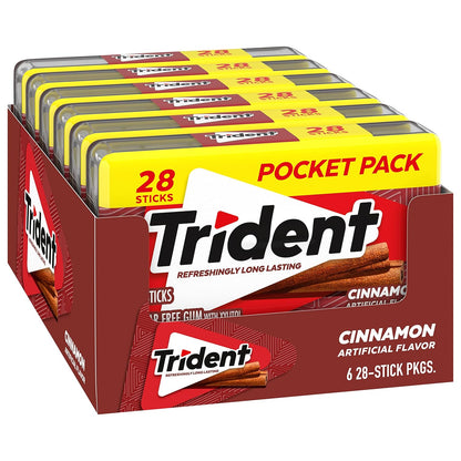 Trident Spearmint Xylitol Gum – Locker and Bookbag Pack for After-School Activities and Sports