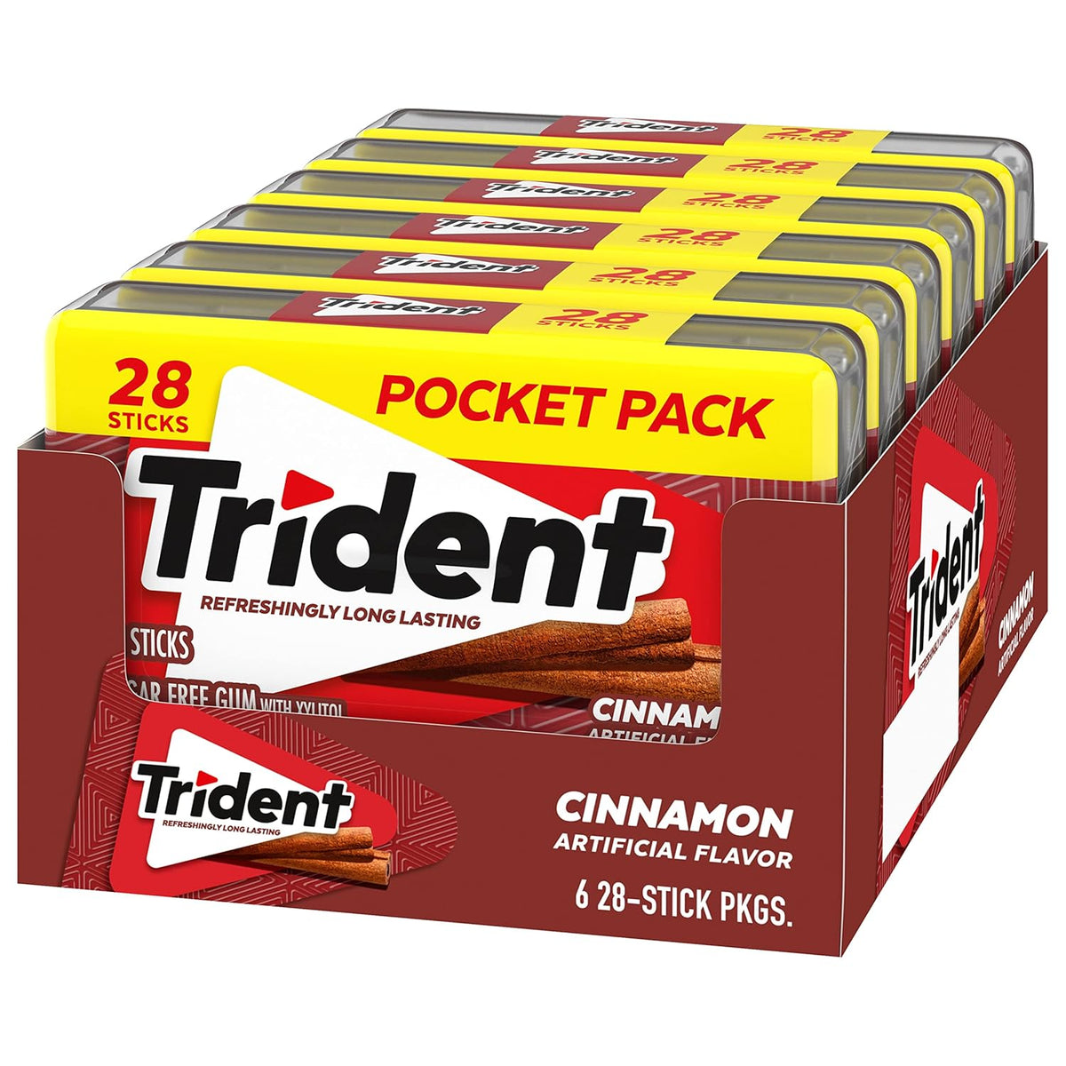 Trident Spearmint Xylitol Gum – Locker and Bookbag Pack for After-School Activities and Sports