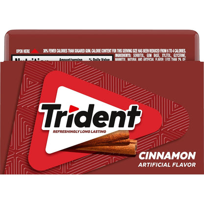 Trident Spearmint Xylitol Gum – Locker and Bookbag Pack for After-School Activities and Sports