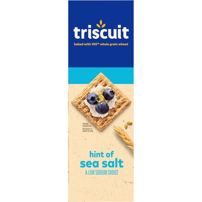 Triscuit Hint of Sea Salt Whole Grain Crackers – Three-Ingredient Cracker for the Uncluttered Pantry