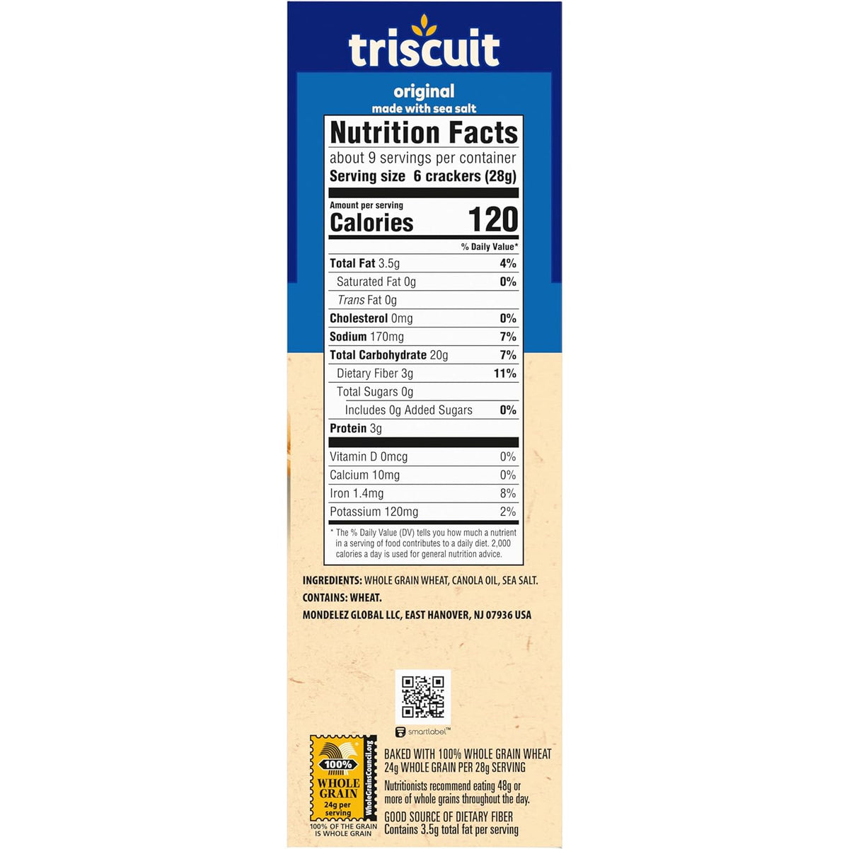 Triscuit Original Whole Grain Wheat Crackers – Three-Ingredient Pantry Staple for Intentional Minimalist Kitchens