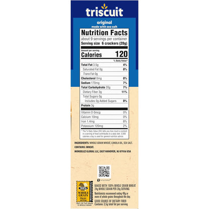 Triscuit Original Whole Grain Wheat Crackers – Three-Ingredient Pantry Staple for Intentional Minimalist Kitchens