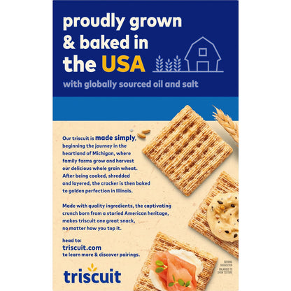Triscuit Original Whole Grain Wheat Crackers – Three-Ingredient Pantry Staple for Intentional Minimalist Kitchens