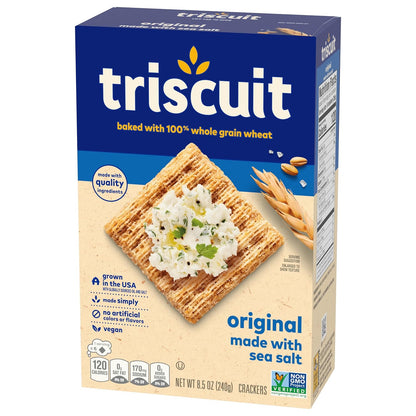 Triscuit Original Whole Grain Wheat Crackers – Three-Ingredient Pantry Staple for Intentional Minimalist Kitchens