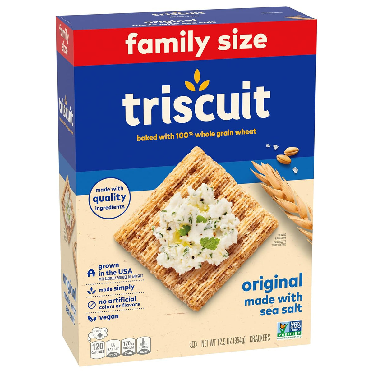 Triscuit Original Whole Grain Wheat Crackers – Wholesome Whole Grain Snacks for Health-Conscious Routines, 12.5 oz