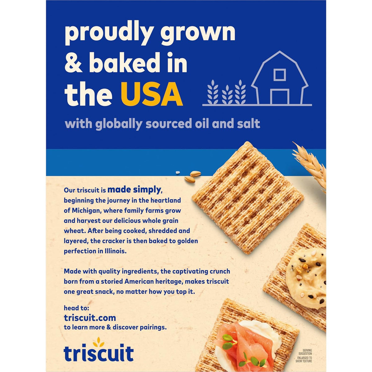 Triscuit Original Whole Wheat Crackers – No Artificial Colors for Kids' Lunchboxes