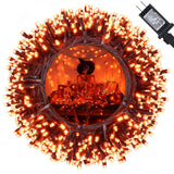 Lumicharm 114ft Halloween Lights – Weatherproof Patio and Porch String Lights, IP44 Outdoor Decor 300 LED