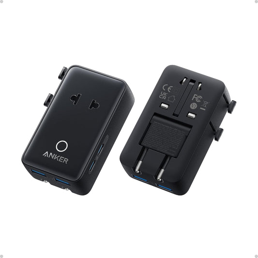 universal plug compatibility covering type a, c, g, and i outlets across 200+ countries