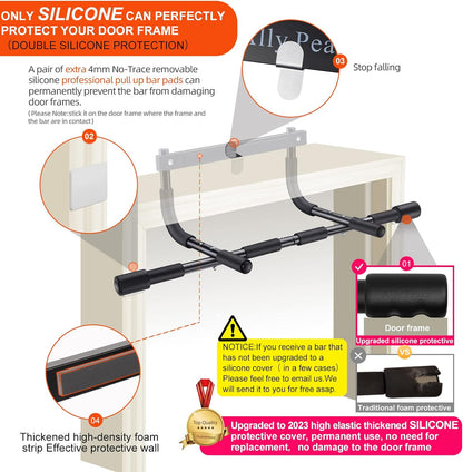 upgraded double silicone door-frame contact pads (plus extra 4mm removable pads)