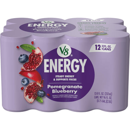V8 +Energy Sparkling Black Cherry – On-the-Go Sparkling Energy for Post-Workout Recovery