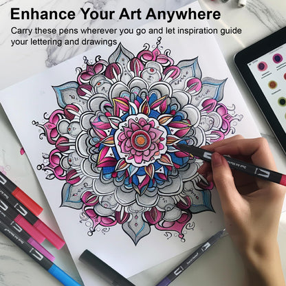 water-based ink with vivid, pigmented color payoff
