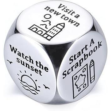 WeddingGiftPro Food Decision Dice – Display-Worthy Kitchen Tabletop Piece, Black Gift Box Presentation