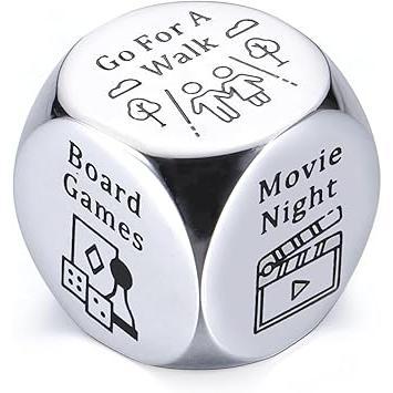 WeddingGiftPro Food Decision Dice – Display-Worthy Kitchen Tabletop Piece, Black Gift Box Presentation