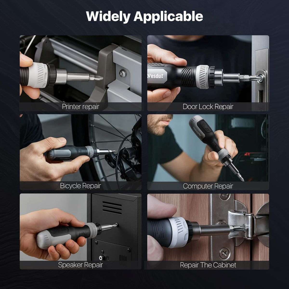 Wesdut Multi Bit Screwdriver Set – Portable Repair Kit for Camping, Tailgating, and Road Trips