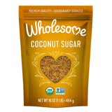 Wholesome Sweeteners Organic Coconut Palm Sugar 16-Ounce – Low-Glycemic Swap for Coffee, Oatmeal, and Balanced Baking