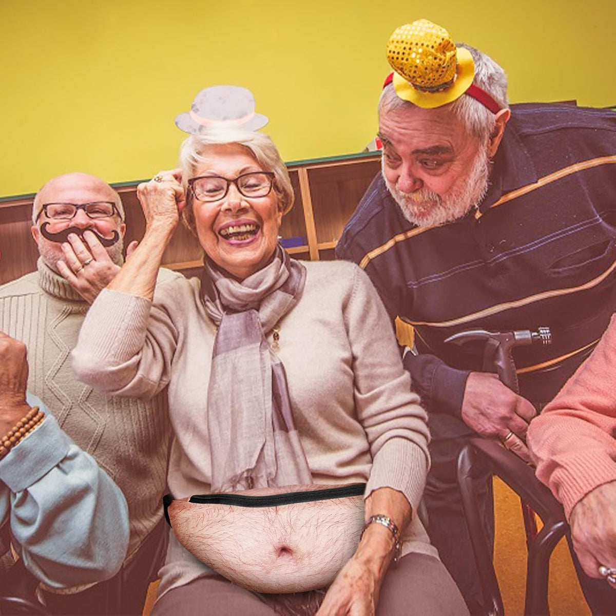 Wisedom PU Fanny Pack – Spill-Proof White Elephant Gift for Outdoor Holiday Gift Exchanges
