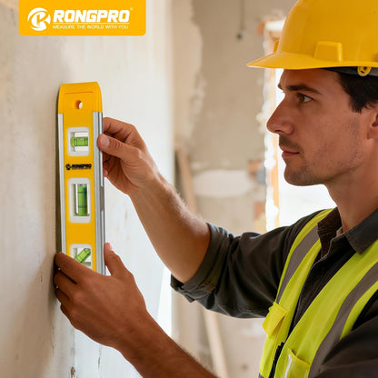 WORKPRO Magnetic Box Level with V-Groove – Steady Pipe Alignment Without Pinching Hands Near Plumbing Fixtures
