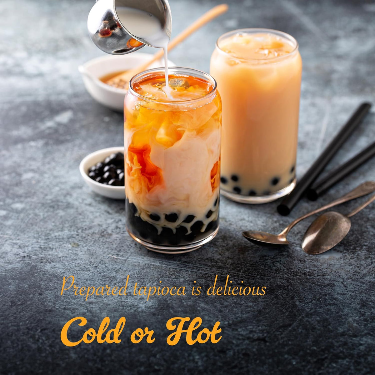 WuFuYuan Boba Tapioca Pearls – Safe Family Dessert Topping for Kids' Snack Time, 3-Minute Microwave Black Sugar Pearls