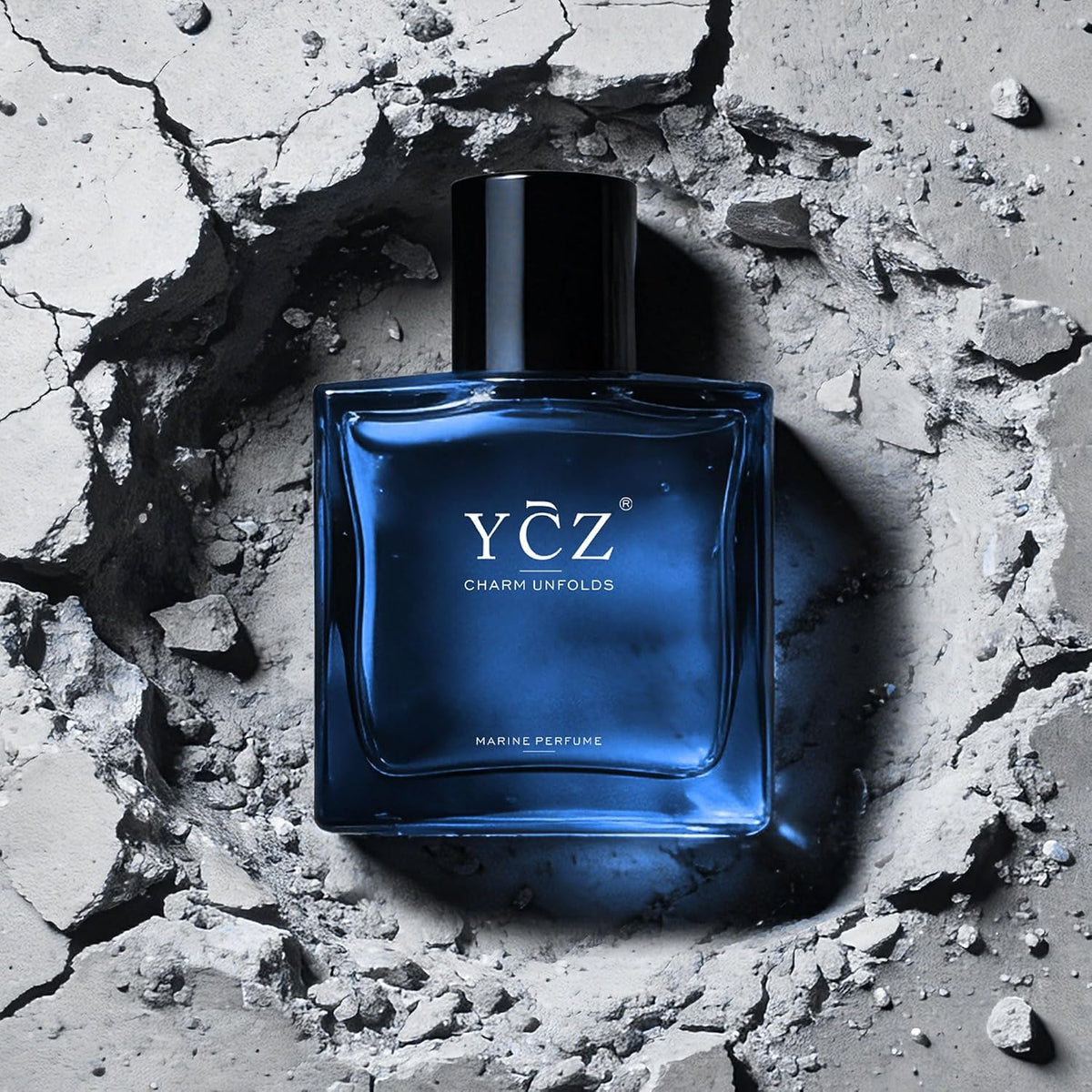 Ycz Midnight Marine Eau de Parfum for Men – Father's Day Gift Idea, Everyday Signature Scent 1.7 Fl Oz