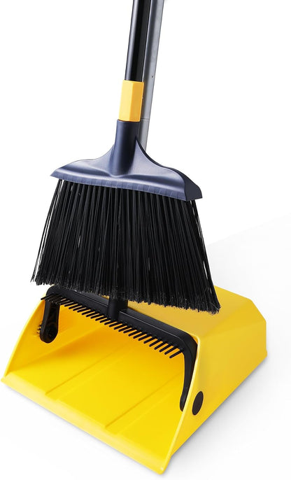 Yocada Bristle Cleaning Comb Dustpan for Pet Hair Removal Without Stooping or Straining