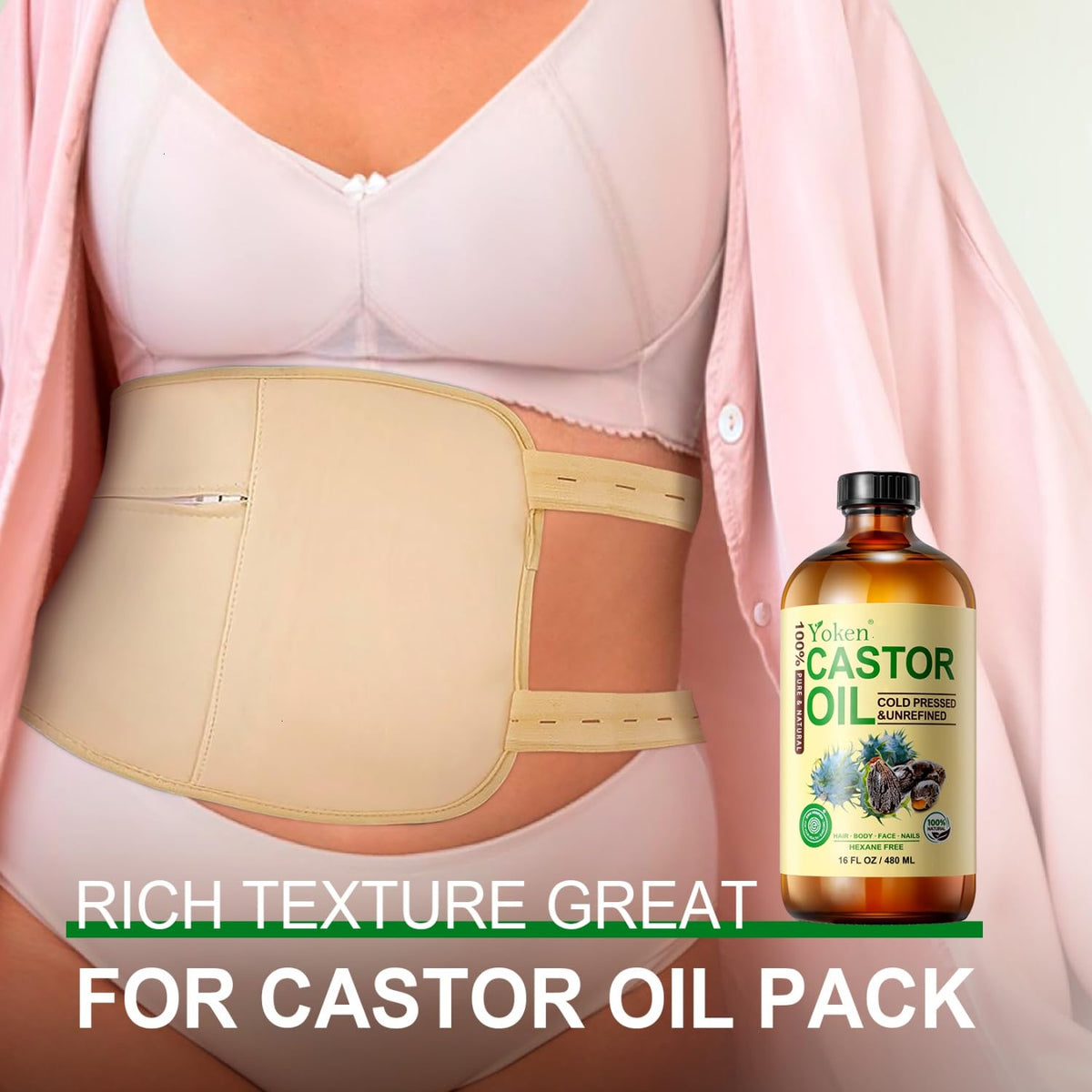 Yoken Cold Pressed Castor Oil – Valentine's Day and Housewarming Gift for Women Who Love Natural Skincare