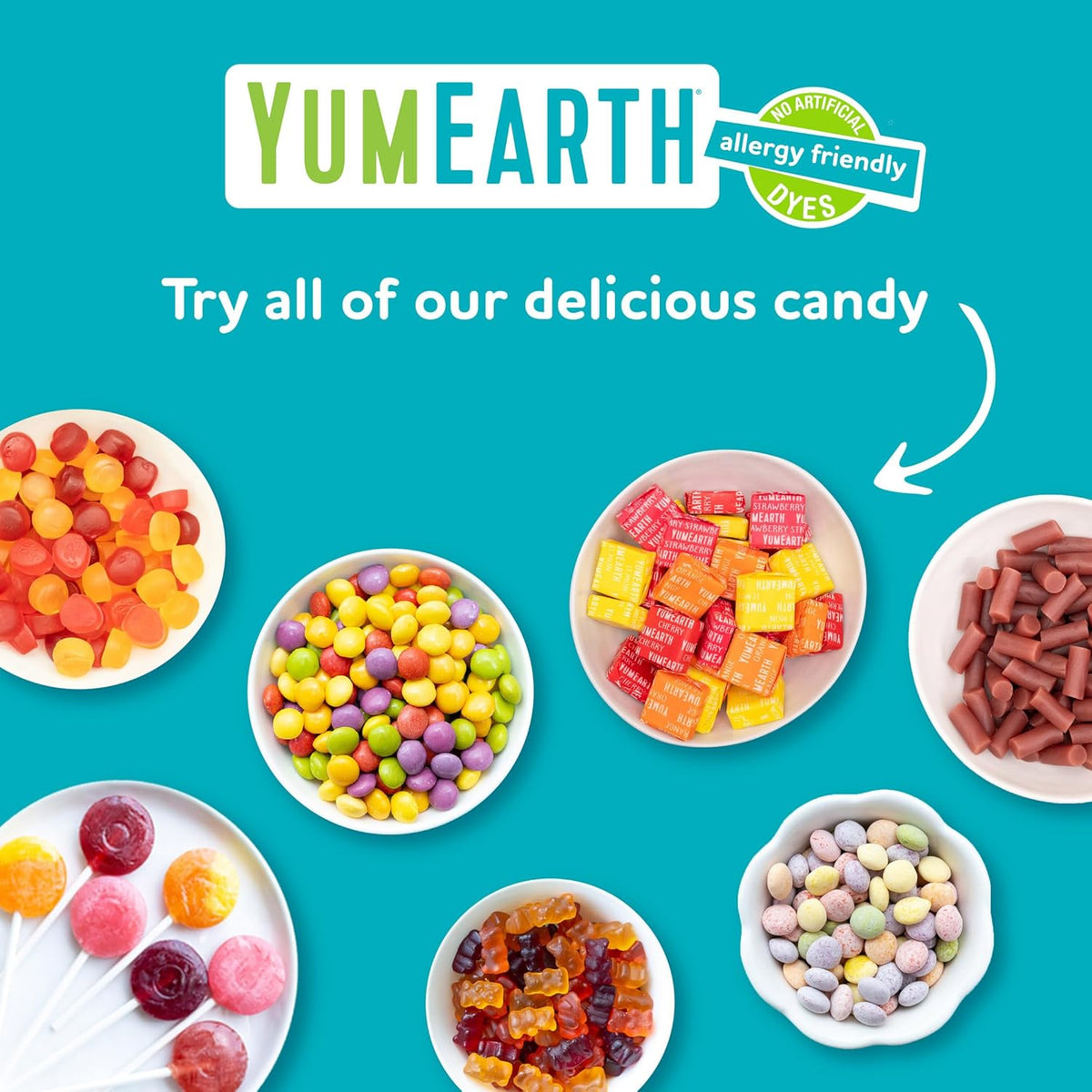YumEarth Organic Variety Pack - Non GMO Vegan Snacks for Wellness Focused Pantry, Allergy Free Candy Box