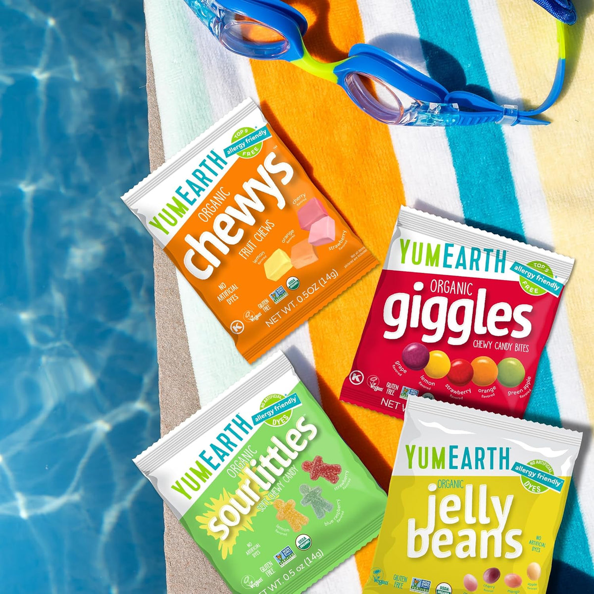 YumEarth Organic Variety Pack - Non GMO Vegan Snacks for Wellness Focused Pantry, Allergy Free Candy Box