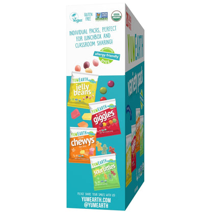YumEarth Organic Variety Pack - Non GMO Vegan Snacks for Wellness Focused Pantry, Allergy Free Candy Box