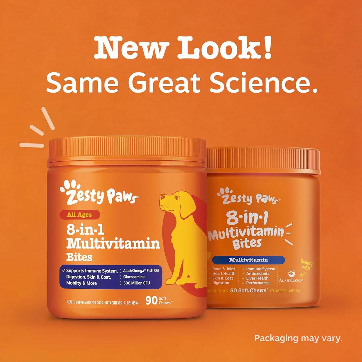 Zesty Paws Dog Vitamin Chews – Morning Wellness Routine for Sensitive Skin, Digestion and Immunity