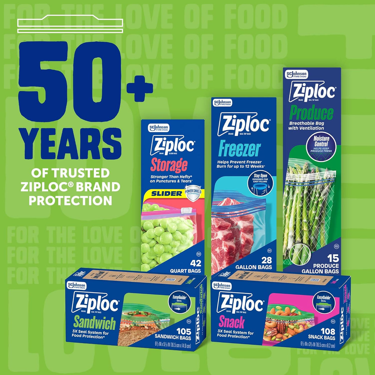Ziploc Sandwich and Snack Bags – BPA and Phthalate-Free Reusable Storage for Family Food Safety