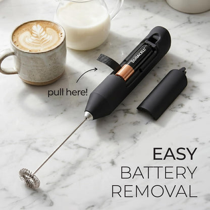 Zulay Kitchen Milk Frother Handheld - Mindful Morning Ritual Tool, Mini Whisk for Matcha Lattes and Calming Elixirs