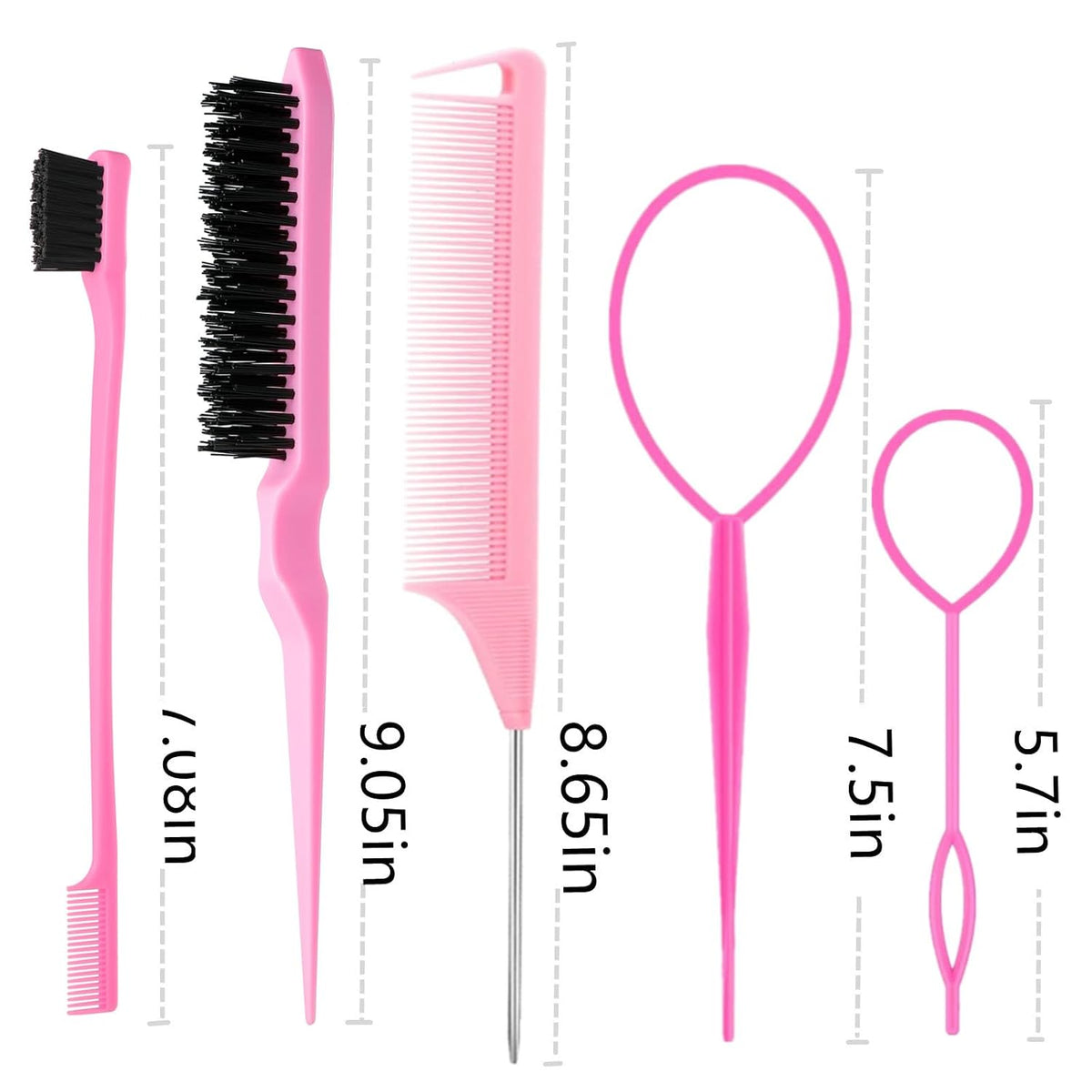 ZVOREI 8-Piece Kids Hair Styling Play Set – Safe and Gentle DIY Hairstyle Tools for Tweens and Teen Girls at Home